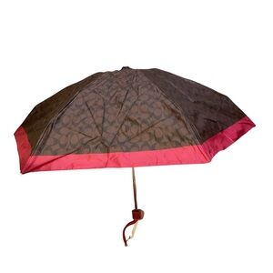 COACH UV Protection Signature Mini Umbrella NWT